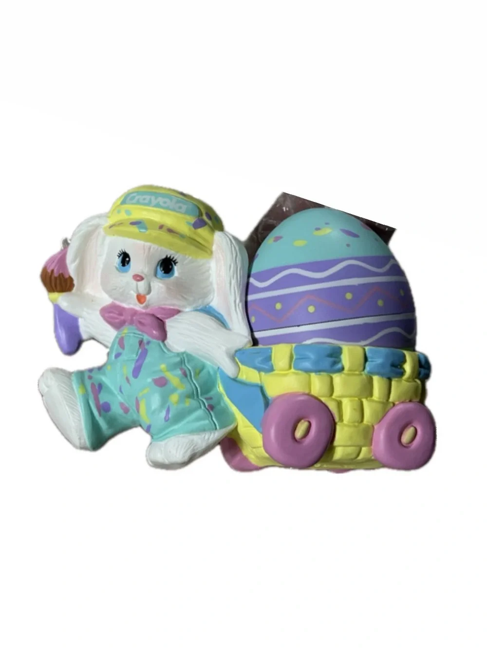 Crayola Pastel Bunny with Easter Egg Basket - Multi-Color Hallmark Figure